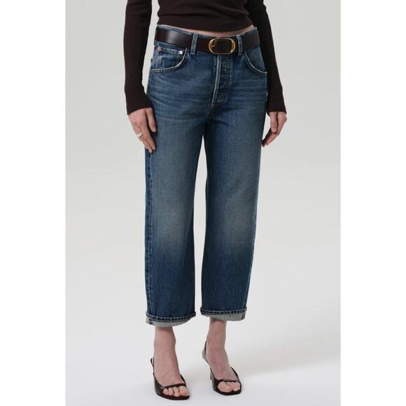 NWT Citizens of Humanity Dahlia Bow Leg Baby Roll Jeans in Brielle Size 28 - Picture 3 of 11